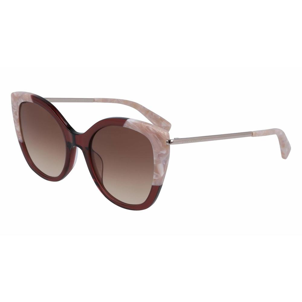 NEW Longchamp LO 636S 611 Ruby & Pink Marble Sunglasses with Brown  Lenses